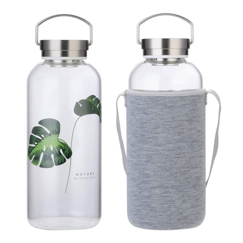 Glass Water Bottle